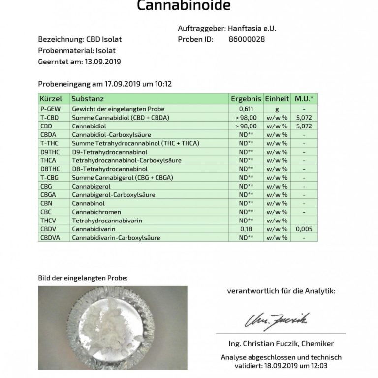 CBD Kristalle 10g (10000mg) – Pures Cannabidiol Isolat
