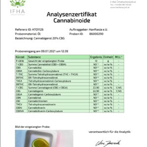 Premium Cannabigerol CBG-Öl Tropfen 20%